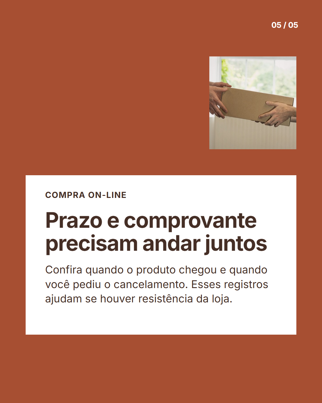 Notícia em cartão: Fechamento