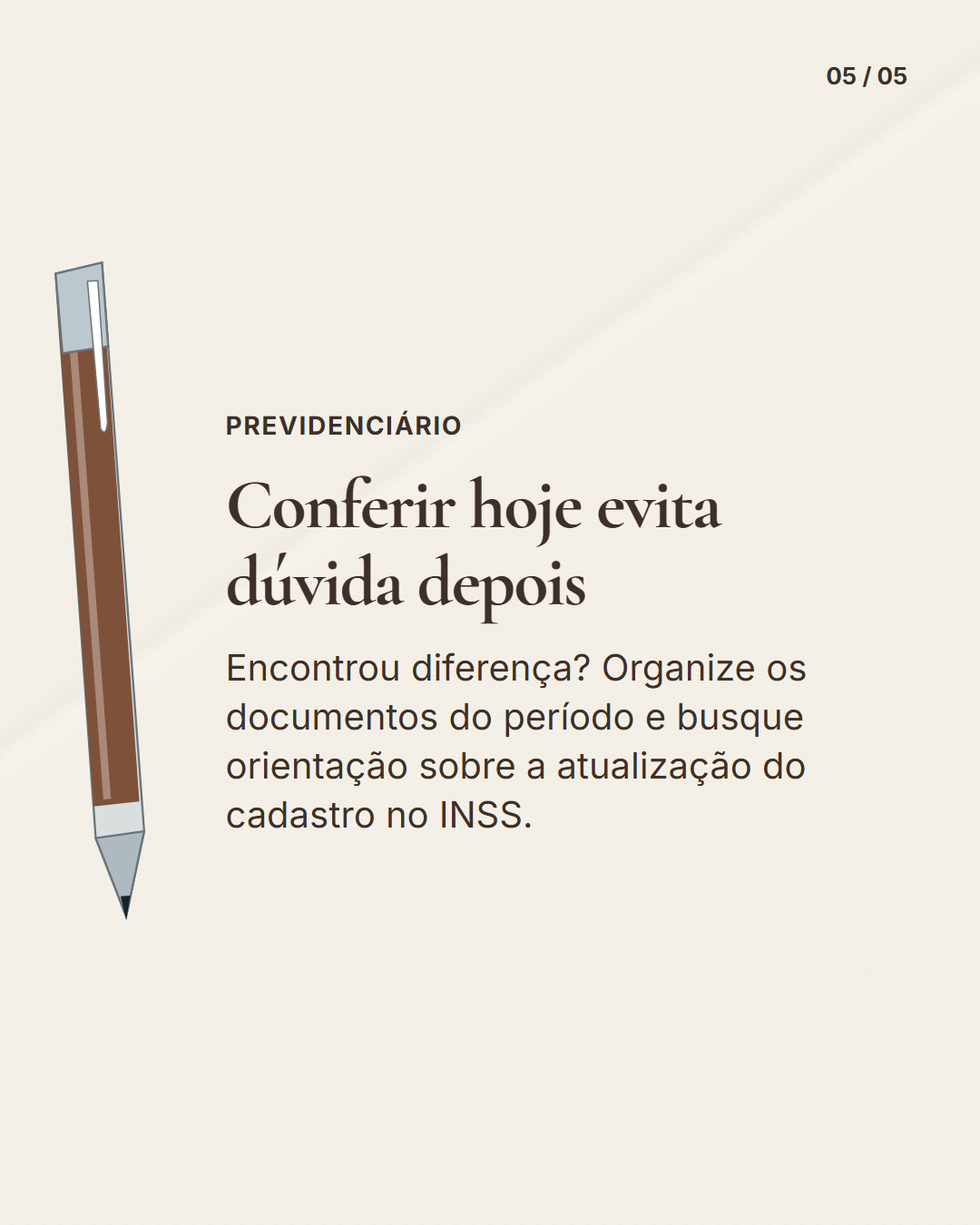 Papel com objeto lateral: Fechamento