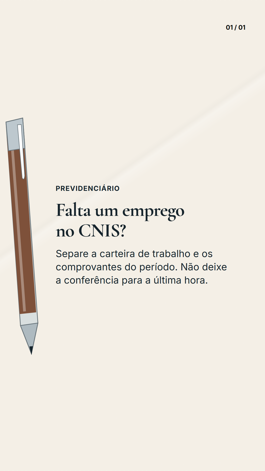 Papel com objeto lateral: Story 9:16