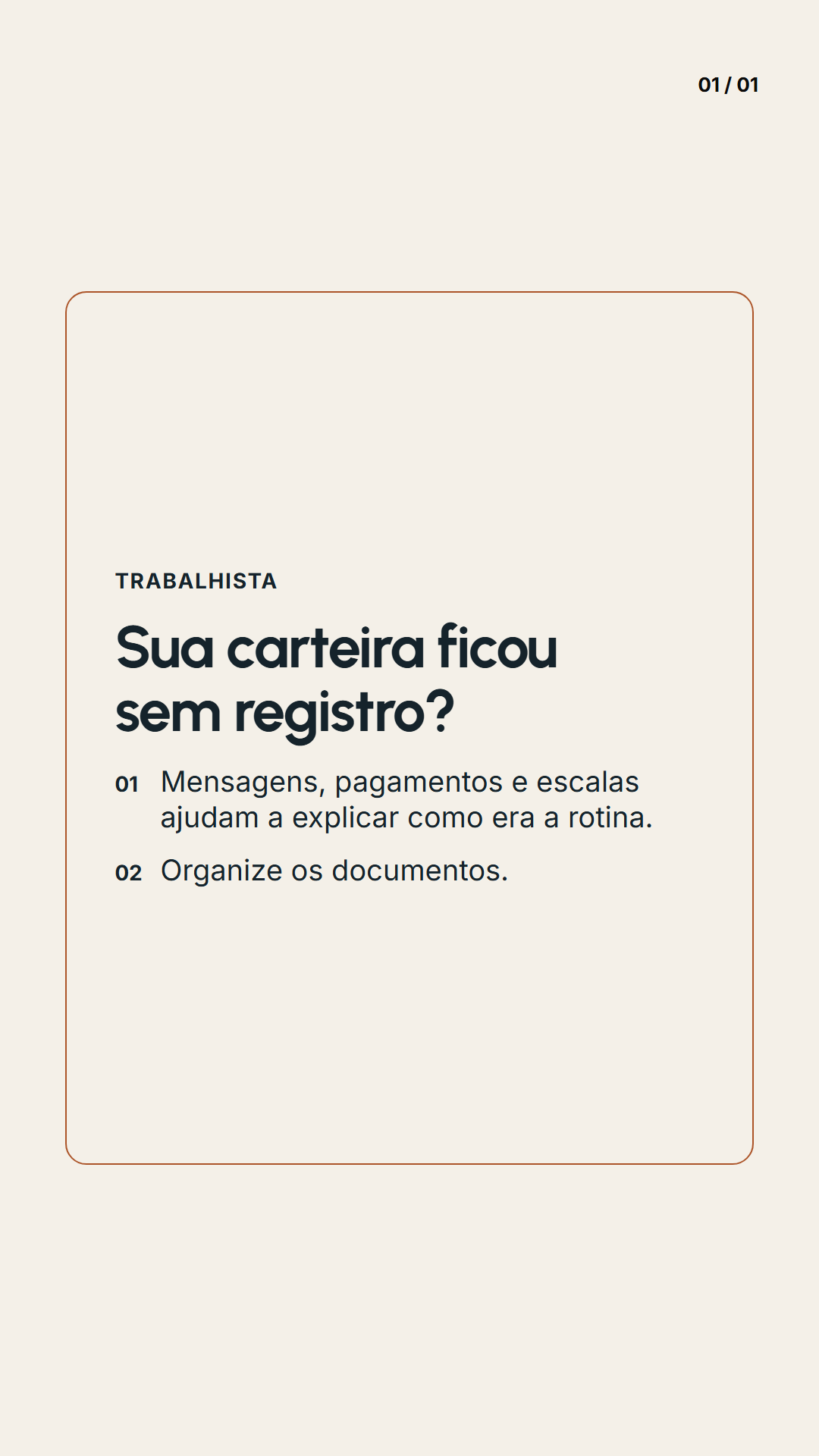 Quadro de orientação: Story 9:16