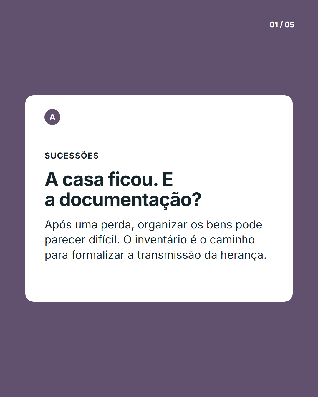Recado de perfil: Capa
