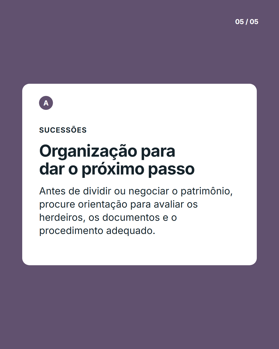 Recado de perfil: Fechamento